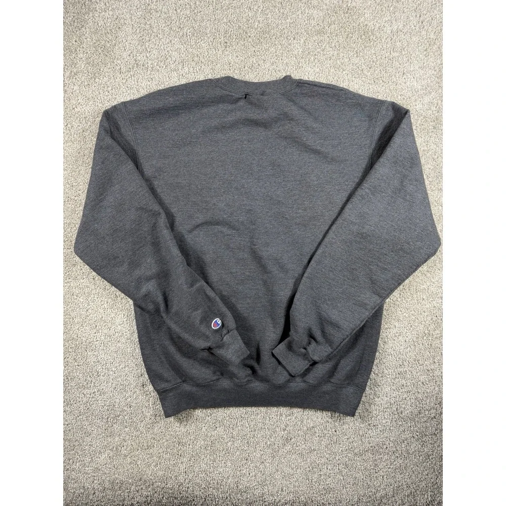Champion Baylor University Bears Crewneck Sweatshirt Grey Yellow Green Size M